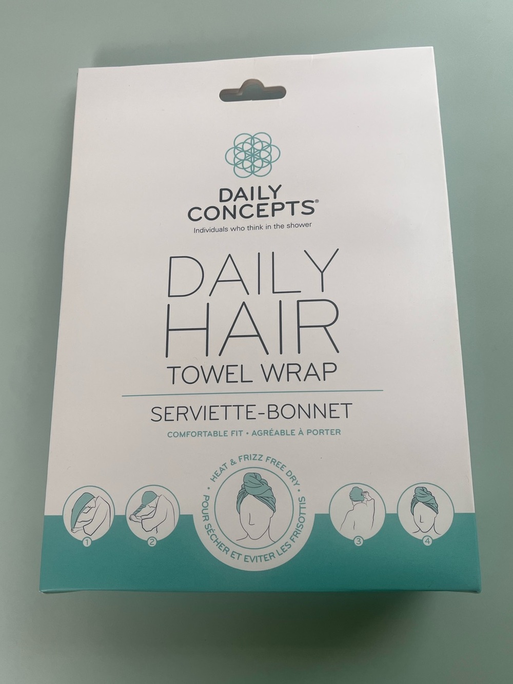 Daily Hair Towel Wrap in Teal